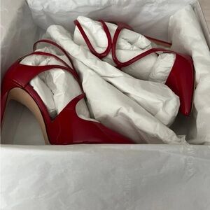 Jimmy Choo Red Strappy Heels